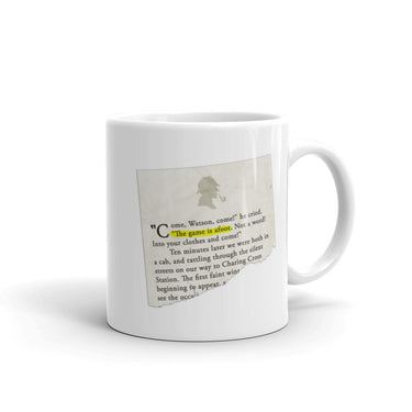 The Game is Afoot Sherlock Holmes Mug - The Japan Shop